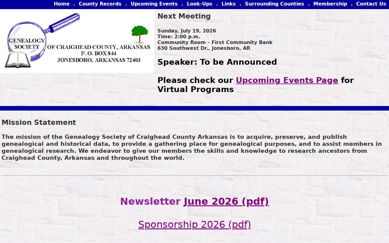 Jonesboro city directory and genealogy indexes from GSCCA