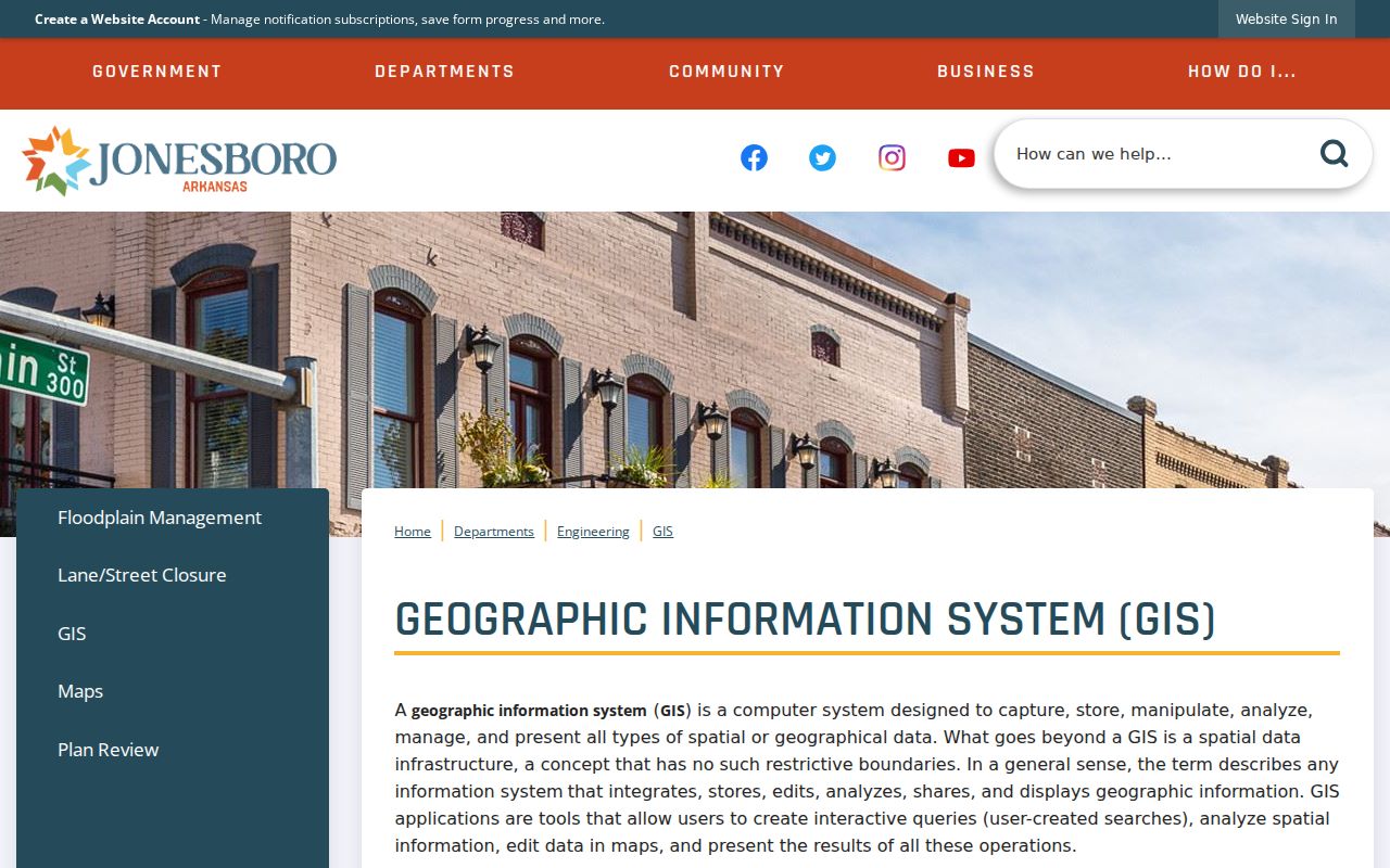 Jonesboro residents directory GIS parcel and street resources
