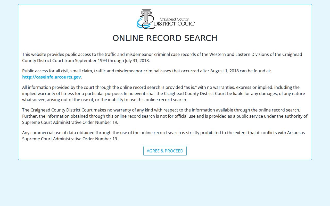Legacy district court search used in a Jonesboro resident lookup