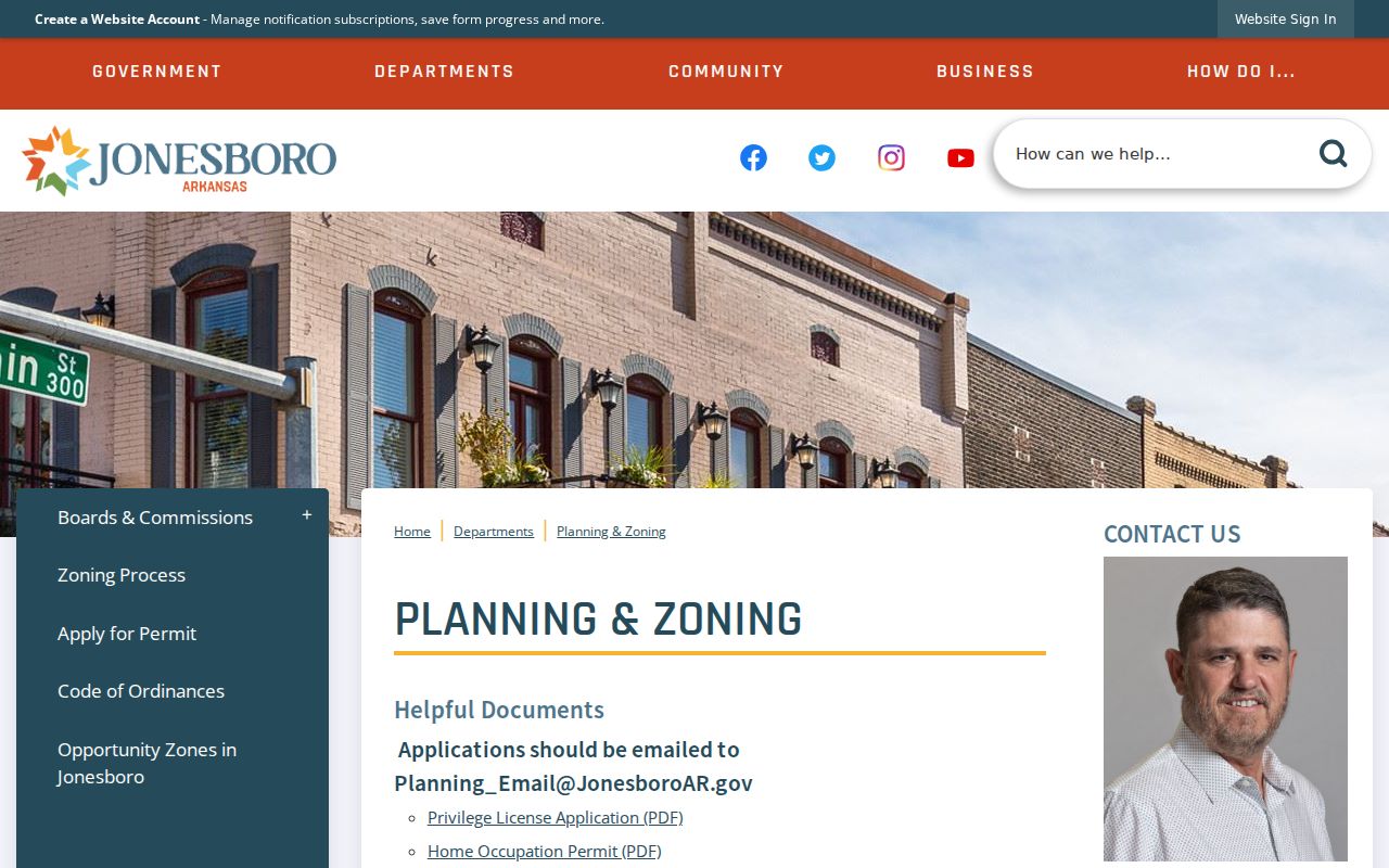 Jonesboro ZIP code directory planning and zoning address records
